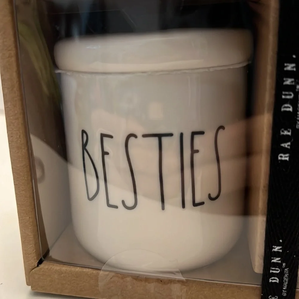 Rae Dunn Besties and Cuties New Ceramic Heart Lid Decor Canisters